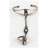 Image 2 : Navajo Sterling Turquoise Child's Bracelet & Ring