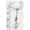 Image 8 : Navajo Sterling Turquoise Child's Bracelet & Ring