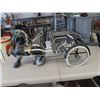 Image 1 : Metal Pedal Ride on Horse & Cart