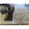 Image 1 : Vintage Scale , Enamel Pot, Rug, Metal Box, Wooden Organizer, Insulators & More
