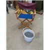 Image 1 : (EK) Directors Chair & Pail of Nails
