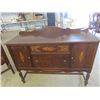 Image 2 : (TM) Walnut 9 Pc DR Suite, Table 40" x 54" & 6 Chairs, China Cabinet 56" x 34" x 15" , Buffet 37" x 