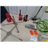 Image 3 : (MN) 3 Hyd Bottle Jacks, Tire Irons, Come A Long, 50 ' New 3/16 Winch Cable, Trailer Wiring Plus Mor