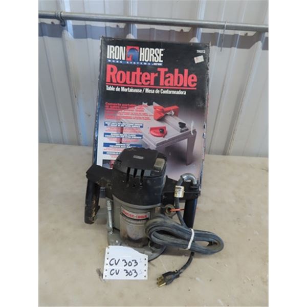 (CV) Porter Cable Speedmatic Router & New Router Table