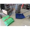 Image 1 : (CV) Yard Cart, Good Rain Barrel w Top, Snow Scoop, & Tarp