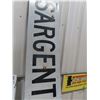 Image 2 : 2 Street Signs- 1) Sargent Ave 12" x 56" & 1) Brazier St 6"x 24" - 2 Sided