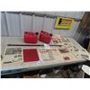Image 1 : Vintage Magazine Adv - Farm Equip, 2 Gas Cans, Wood Stove Poker