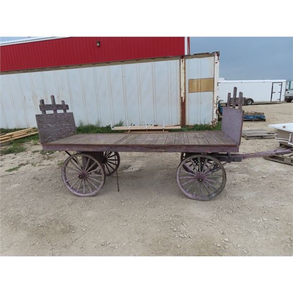 Railway Luggage Cart- Deck 9.5' - Solid