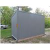 Image 4 : (MAT) 2020 Insulated Ice FIshing Shack 6' x 13' Tin Rood, Treated Skis, Window, Steel Door, 5 Catch 