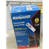 Image 2 : 2 New Submergible Water Pumps 1) Mastercraft 1/3 HP & 1) Mastercraft 1/4 HP