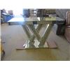 Image 1 : Fancy Mirrored Stand - Good top & Sides Couple of Cracks on Base 32" x 47" x 14"