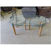 Image 1 : Glass Top Coffee Table 21" x 50" x32"