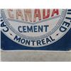 Image 3 : (TS)Vintage Canada Cement Company Sign 22" x 22" Metal Embossed