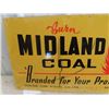 Image 2 : (TS) Wooden Midland Coal Sign 16" X 32"