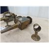 Image 3 : (TS) Set of 2 Brass Carriage Lights w Brackets