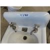 Image 2 : (TS) Vintage Cast Bathroom Sink w Taps