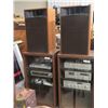 Image 1 : (CV) 2 Stereo Cabinets w Equipment Technics Stereo Amp SU 8088, TEchnics MIL Stereo Cassett Technics