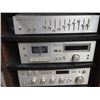 Image 2 : (CV) 2 Stereo Cabinets w Equipment Technics Stereo Amp SU 8088, TEchnics MIL Stereo Cassett Technics