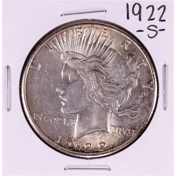 1922-S $1 Peace Silver Dollar Coin
