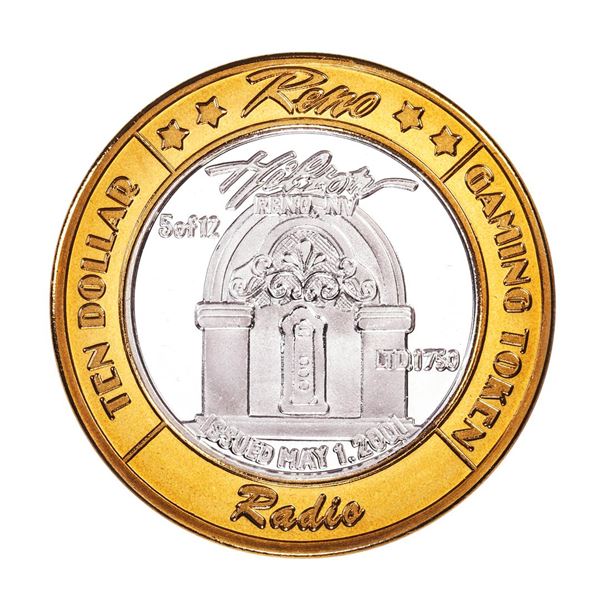 .999 Silver Reno Hilton Nevada $10 Casino Limited Edition Gaming Token