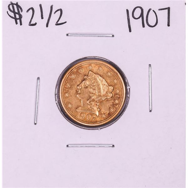 1907 $2 1/2 Liberty Head Quarter Eagle Gold Coin