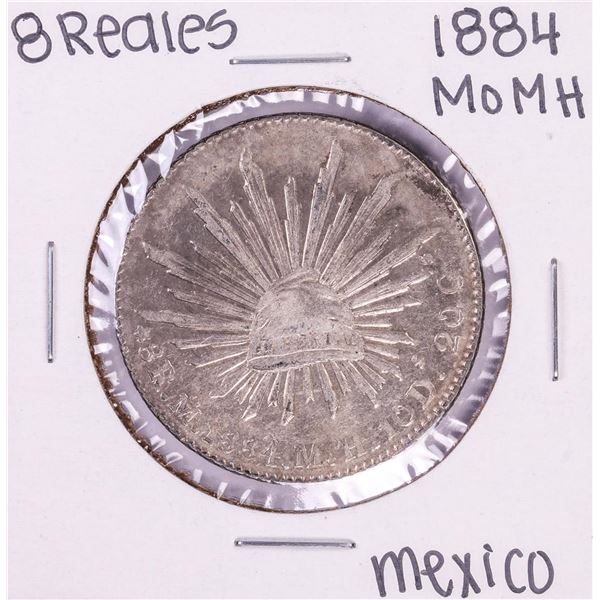 1884 Mo MH Mexico 8 Reales Silver Coin
