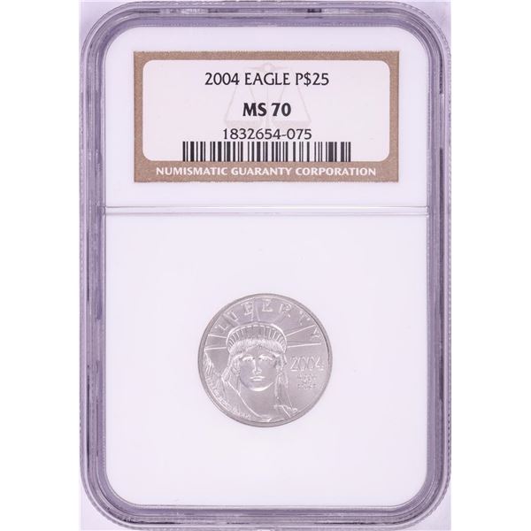 2004 $25 Platinum American Eagle Coin NGC MS70