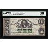Image 1 : 1864 $10 State of Alabama Montgomery Obsolete Note PMG Very Fine 30