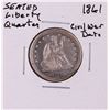 Image 1 : 1861 Seated Liberty Quarter Coin