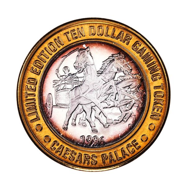 .999 Silver Caesars Palace Las Vegas, Nevada $10 Casino Limited Edition Gaming Token