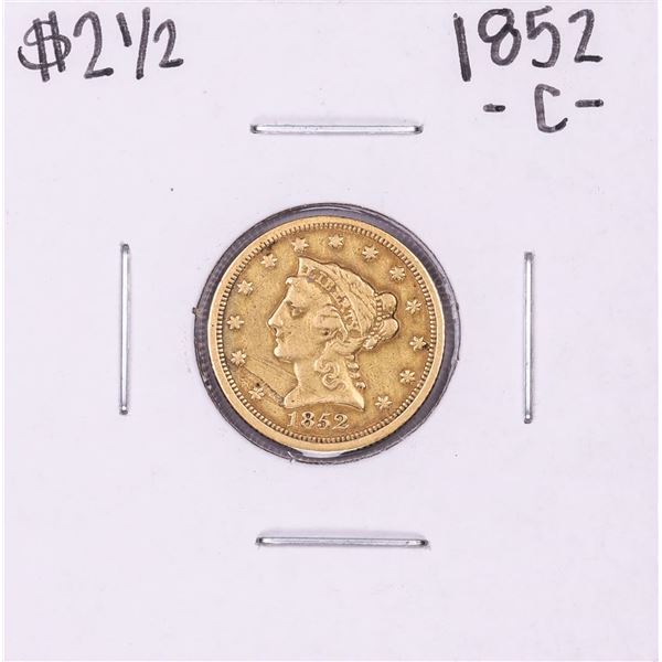 1852-C $2 1/2 Liberty Head Quarter Eagle Gold Coin