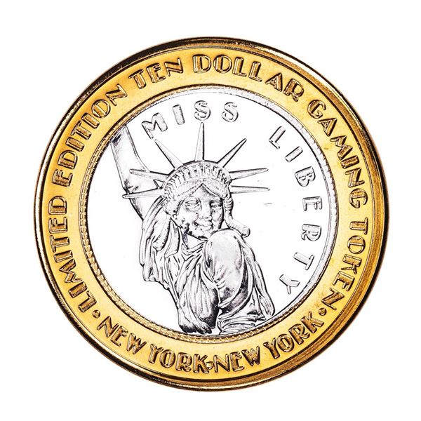 .999 Silver New York New York Hotel & Casino $10 Limited Edition Gaming Token