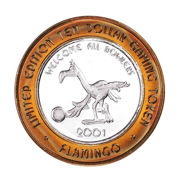 .999 Fine Silver Flamingo Reno, Nevada $10 Limited Edition Gaming Token