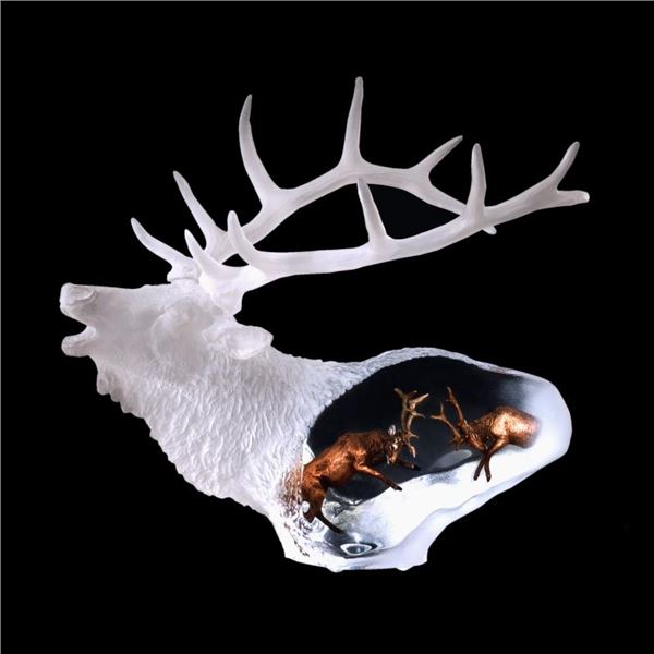 Kitty Cantrell "Proud Spirit" Limited Edition Mixed Media Lucite Sculpture