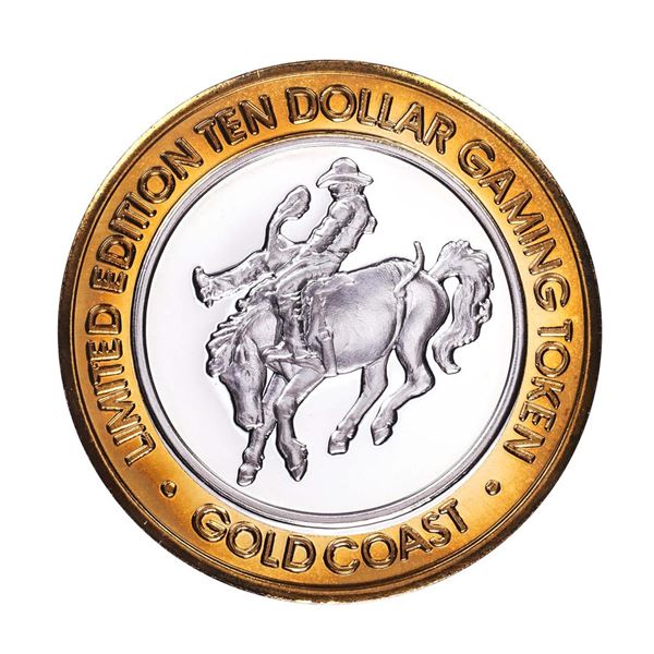 .999 Fine Silver Gold Coast Las Vegas, Nevada $10 Casino Limited Edition Gaming Token