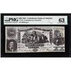 Image 1 : 1861 $20 Confederate States of America Note PMG Choice Unc. 63 Contemporary Counterfeit
