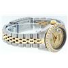Image 5 : Rolex Ladies Two Tone Steel & Gold Champagne String Diamond Datejust Wristwatch