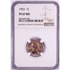 Image 1 : 1953 Proof Lincoln Wheat Cent Coin NGC PF67RD