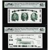 Image 1 : Set of Giori Test Note Washington & Lincoln Memorial PMG Gem Uncirculated 65EPQ