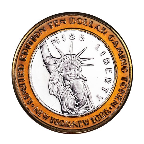 .999 Silver New York New York Hotel & Casino $10 Limited Edition Gaming Token