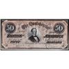 Image 1 : 1864 $50 The Confederate States of America Note