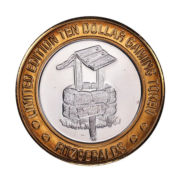 .999 Silver Fitzgerald's Casino & Hotel Reno, NV $10 Limited Edition Gaming Token