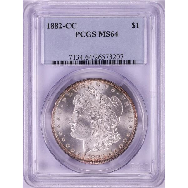 1882-CC $1 Morgan Silver Dollar Coin PCGS MS64