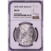 Image 1 : 1878 7/8TF Weak $1 Morgan Silver Dollar Coin NGC MS62