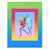 Image 2 : Peter Max "Tip Toe Floating on Blends" Limited Edition Lithograph on Paper