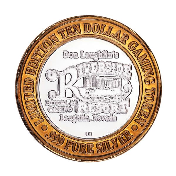 .999 Silver Riverside Resort Hotel & Casino $10 Limited Edition Gaming Token