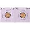 Image 1 : Lot of 2015-2016 $5 American Gold Eagle Coins