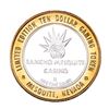 Image 2 : .999 Silver Rancho Mesquite Casino Nevada $10 Casino Limited Edition Gaming Token