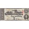 Image 1 : 1863 $5 The Confederate States of America Note