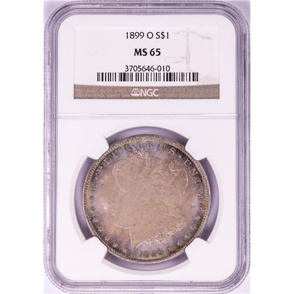 1899-O $1 Morgan Silver Dollar Coin NGC MS65 Nice Toning